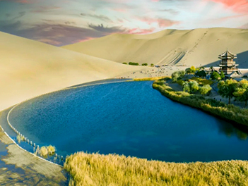 【探索中國自由行】絲路青湖秘境~天空之鏡茶卡鹽湖、絕美翡翠湖、敦煌莫高窟、月牙泉環線11日(無購物、無自費)【國泰航空、桃園出發】